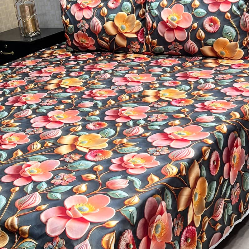 9D Digital Cotton Bedsheets 7