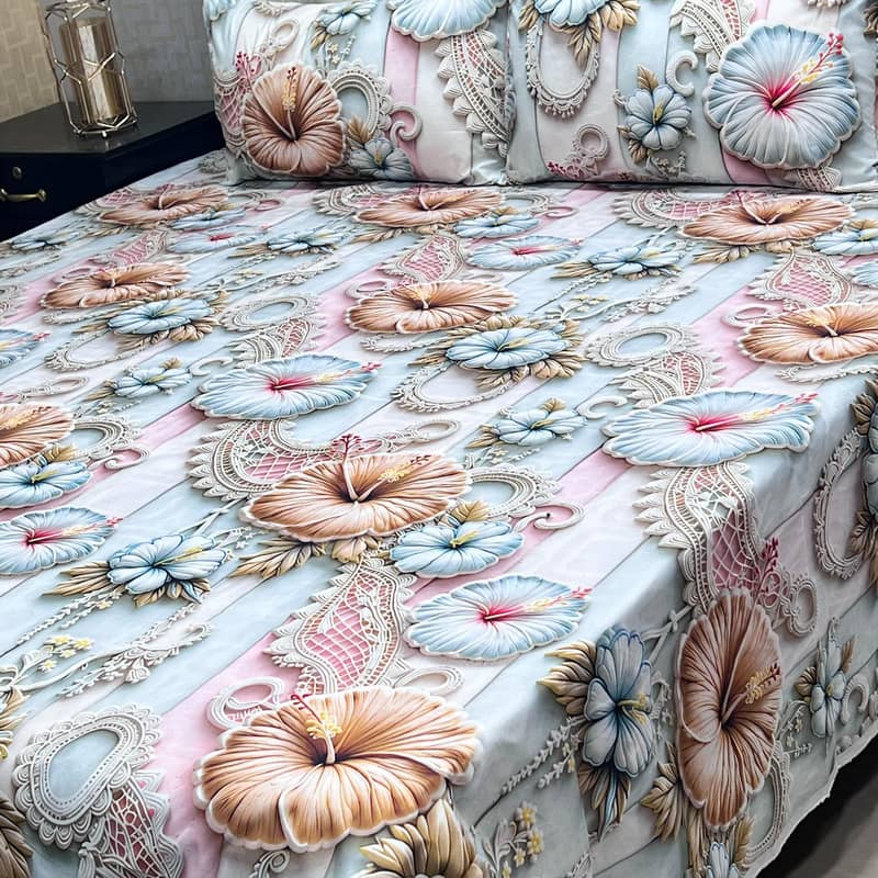 9D Digital Cotton Bedsheets 8
