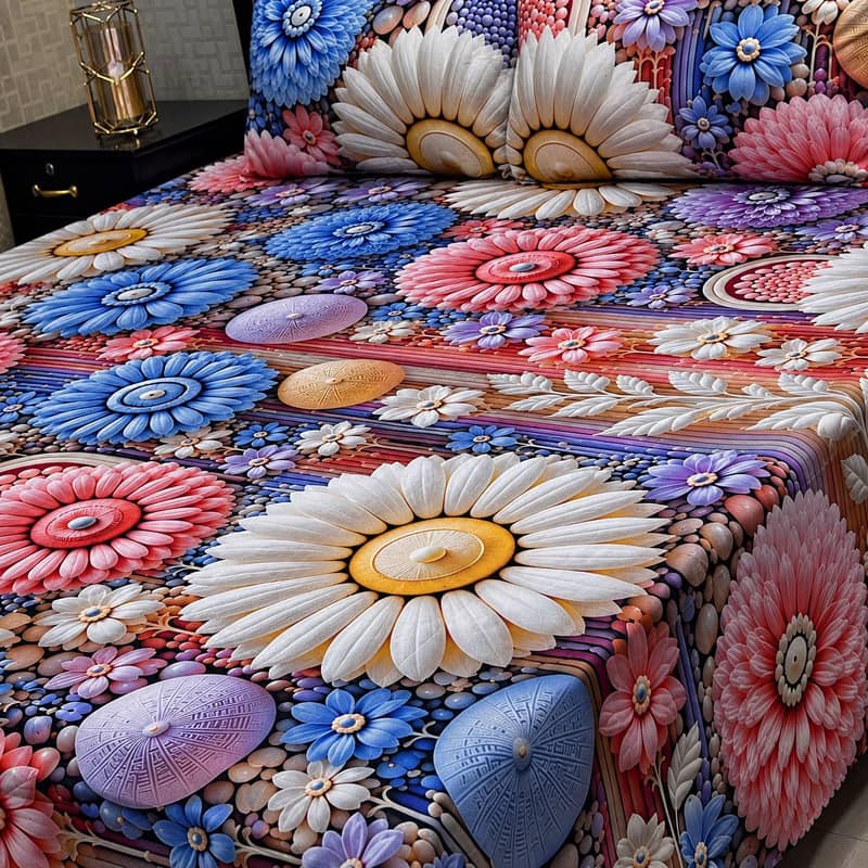 9D Digital Cotton Bedsheets 13