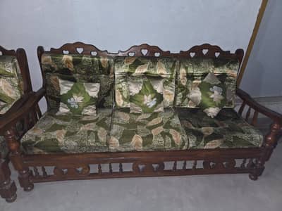 Wooden sofa set
