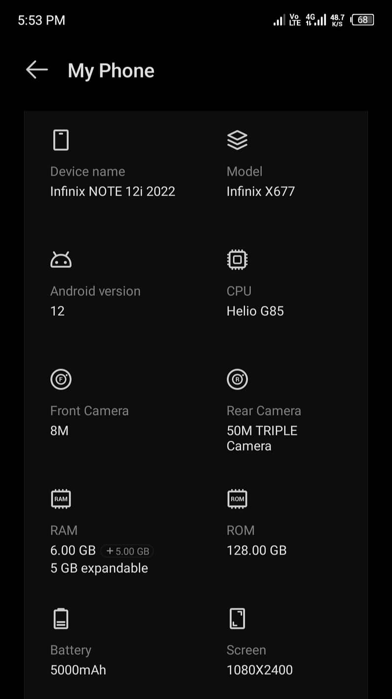 Infinix Note 12i 7