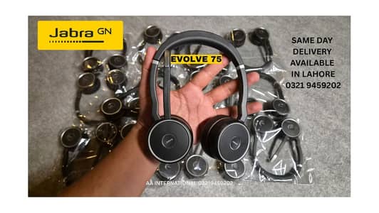 Original Jabra Evolve 75 Professional Wireless Noise Canceling Headse