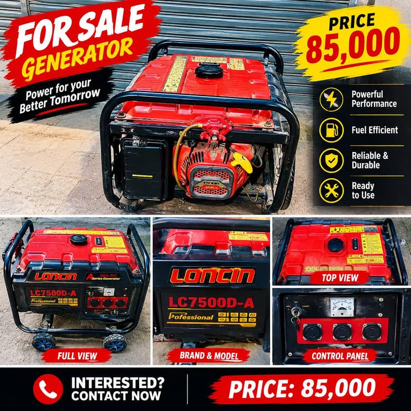 Loncin Generator 5kw 0