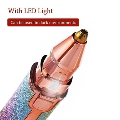 Rechargeable Women,s Facial hair Remover pen Multicolor ABS