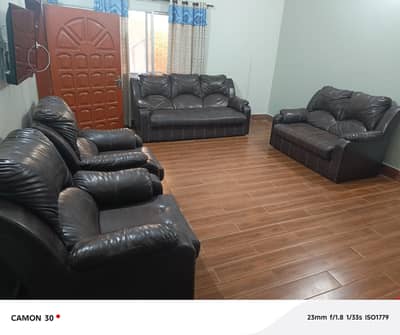 7 seater leather sofa set