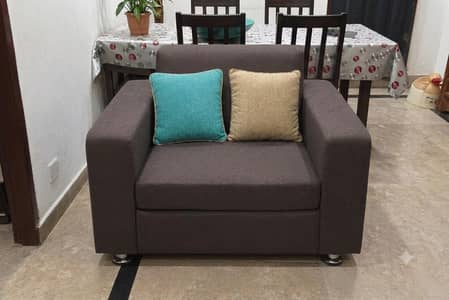 3+2+1 Velvet Sofa with Tables