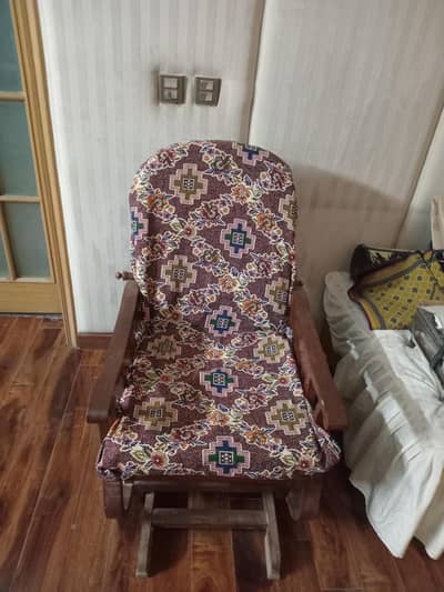 Rocking chair teek wood on sale