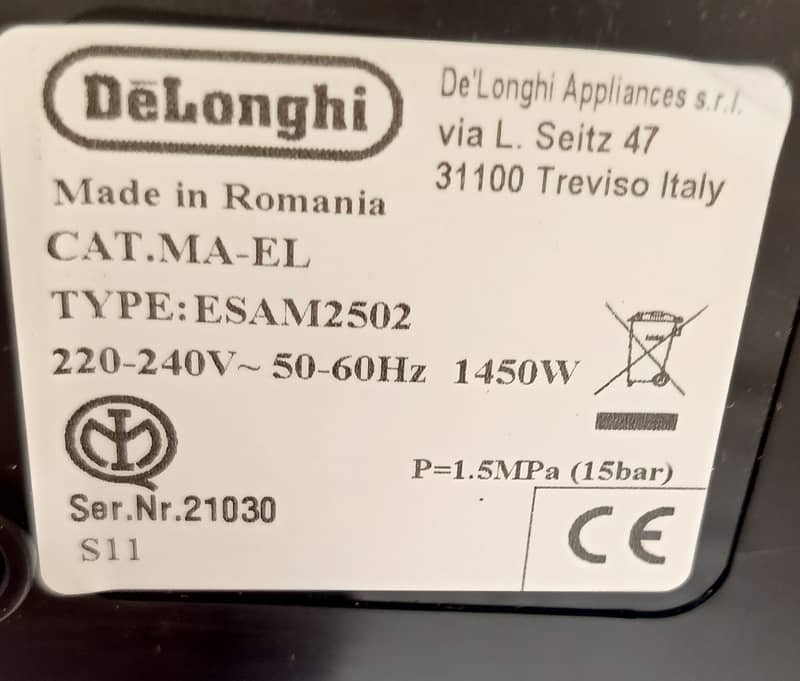 Delonghi Magnifica 16