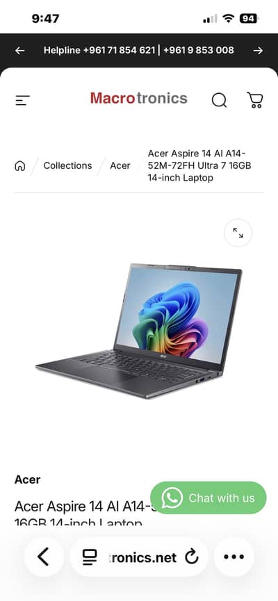 Acer Aspire A 14 AI