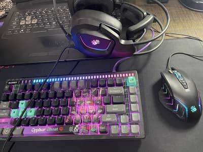 A4tech bloody mouse, keyboard, headset