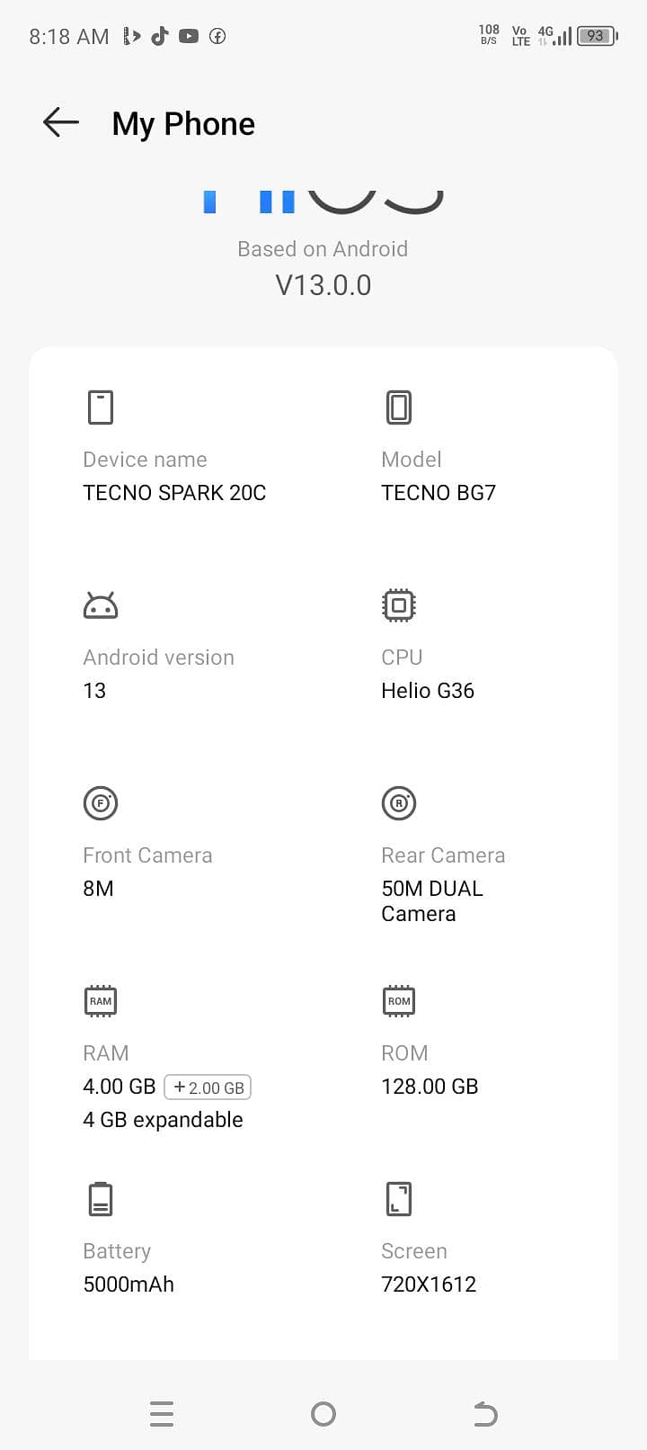 Tecno Spark 20C 5