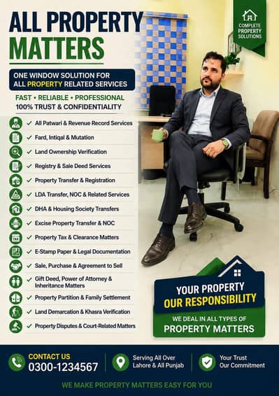 Property Transfer and Land Record Services in Lahore