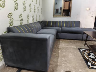 7 Seater L-Shape Sofa Just Like New