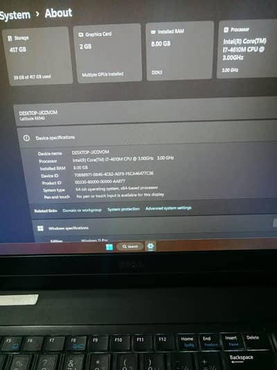 Dell latitude E 6540
