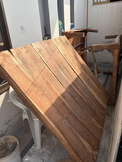 wooden table for shop