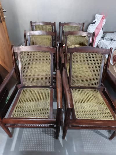 Pure Wooden Chair Set of 6 for sale