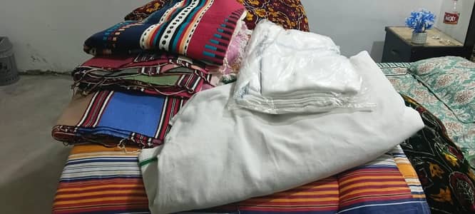 6 pair of dari 4 pair of khais and 4 razai for sale