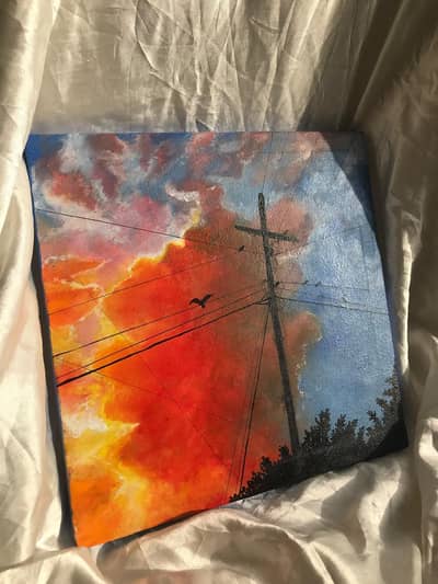 hand made canvus painting  original art for home decor