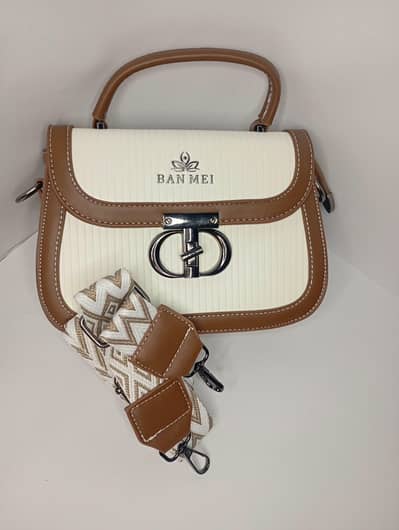 White and Brown two tone hand and shoulder
