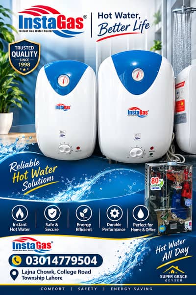 WaterHeater/InstantGeyser/LPGGeyser/GoldenFuji/cannon/nasgass/insta