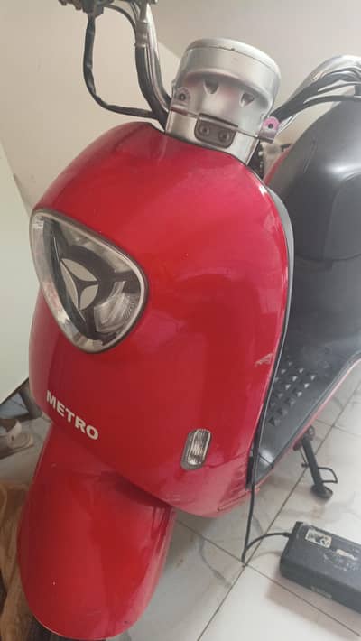 Red Metro Scooty – Good Condition – Ready to Use