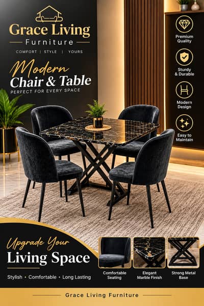 4 Chair, Dining Table fo sale, Dining 4 Chair, Table For sale