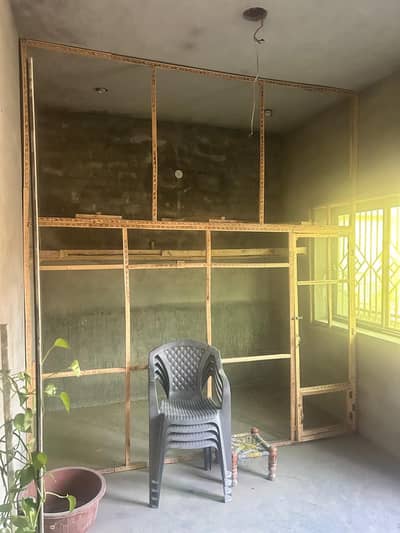 2 soft wood cages front