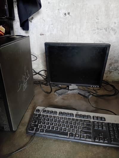 Dell Desktop Computer Complete Set | Monitor + Keyboard + Mouse