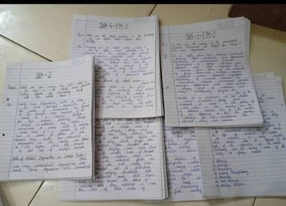Handwriting Assignment Work For Student Teacher And Housewife