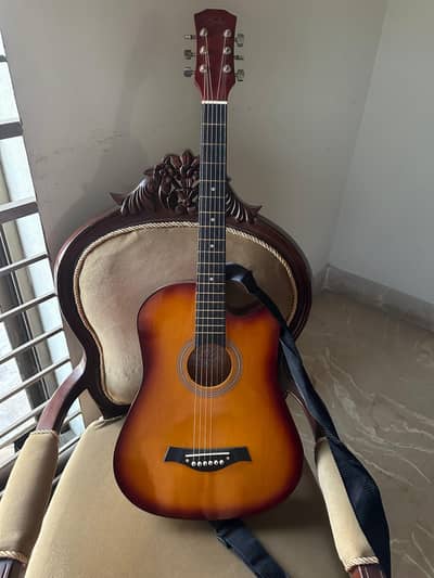 Kabat Acoustic Guitar – Brand New – Sunburst – With Bag, Strings