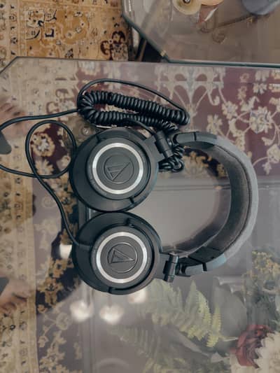 Audio Technica ATH M50 studio monitor headphones