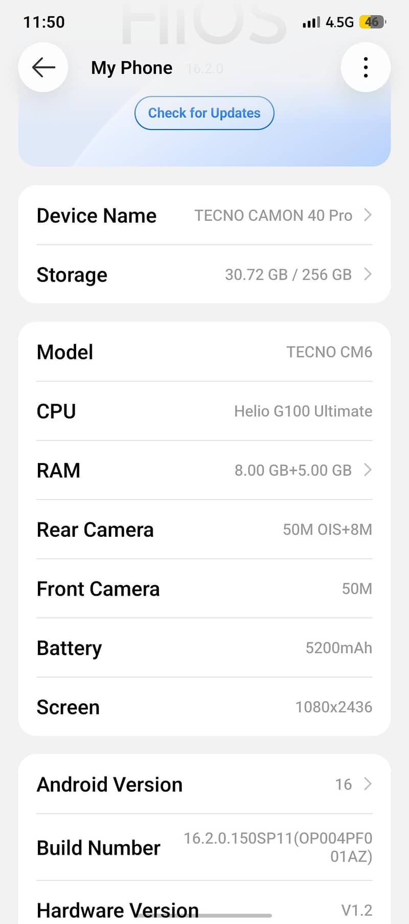 Tecno CAMON 40 Pro 2