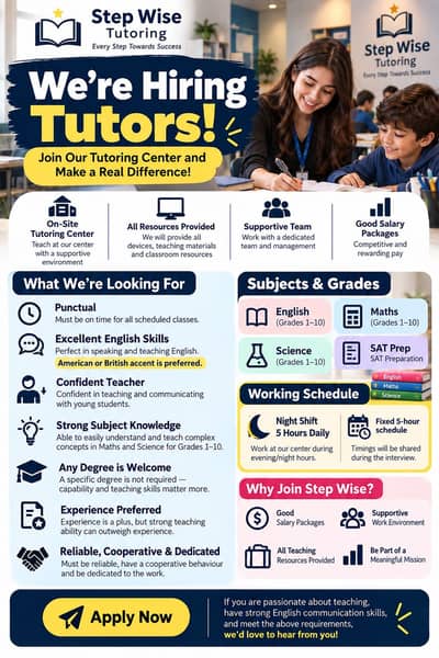 Online Tutor. Night duty.