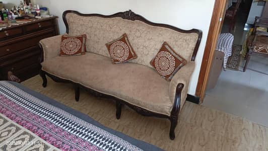 Pure Shesham Wood Chinioti 5 Seater Sofa Set