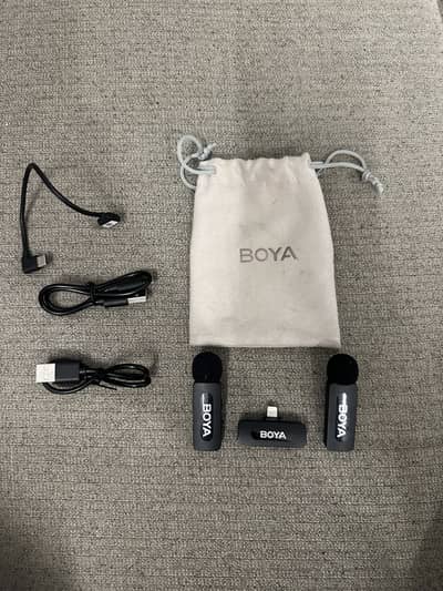 BOYA Wireless Lavalier Microphone Set.