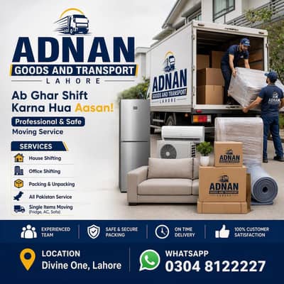Adnan Goods Transport - Packers & Movers Lahore|House Shifting Service