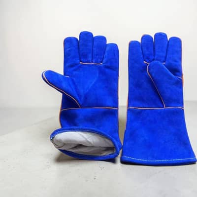 blue welding gloves 1pair