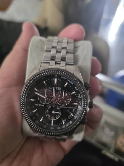 Original Citizen Men's classic chronograph watch in stainless steel