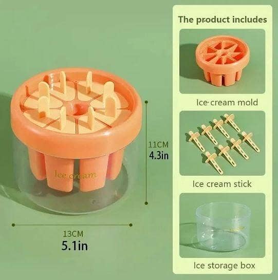 T  Homemade Popsicle Frozen Ice Cream Molds Tray, Reusable Ice Pop Makers, Mini Popsicle Mold