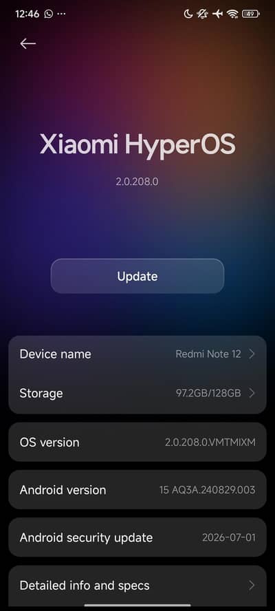Xiaomi  redmi note 12