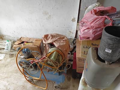 Air Compressor 1hz power with pipe and pressure gun