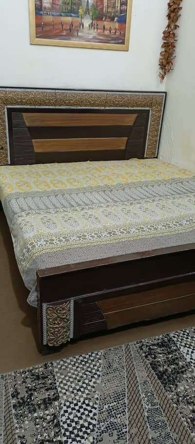 Wooden bed for sale urgently