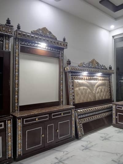 beautiful complete bed set bridal for sale in Lahore