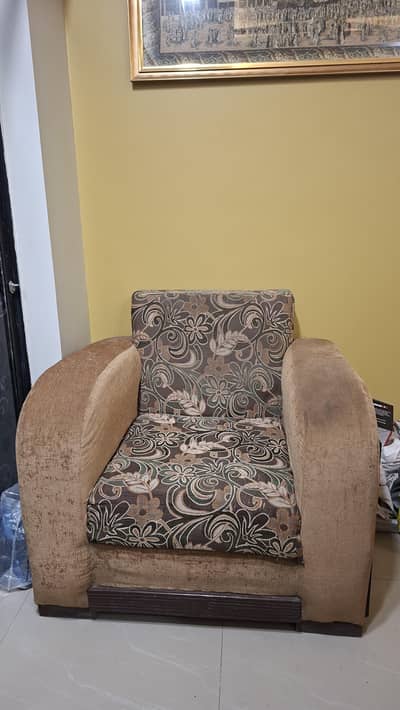 2 one seater sofas available for sale