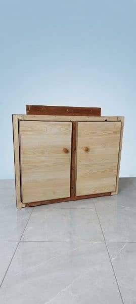Wooden Small Cabinet with Two Doors