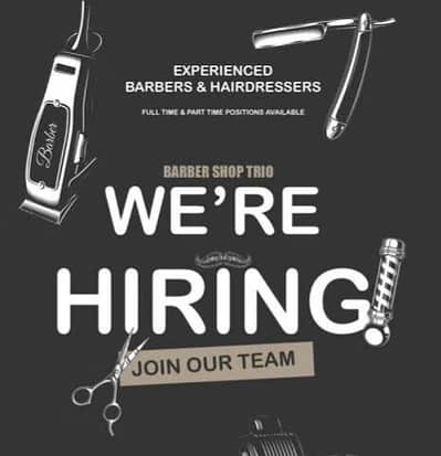 Trained barber needed