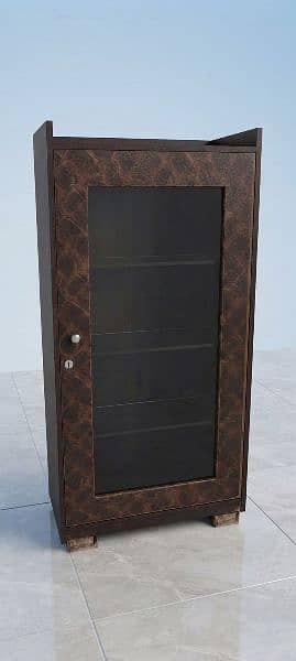 Single Door Glass Display Cabinet