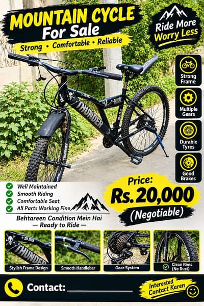 Mountain bicycle for sale