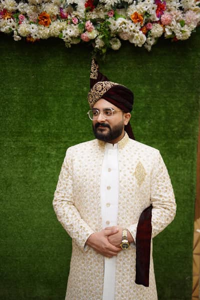 Complete Groom Sherwani Set Basket Court Khussay Pagri Full Sherwani