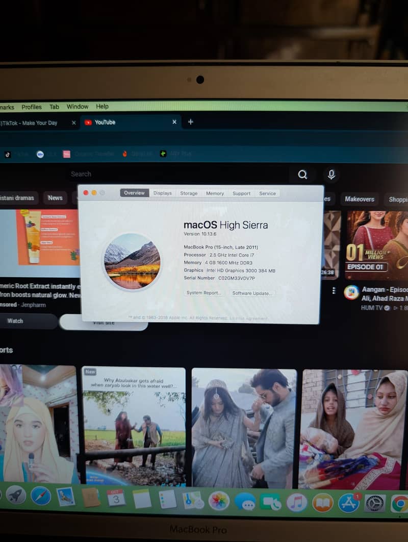 Macbook Pro 15 inch screen 2